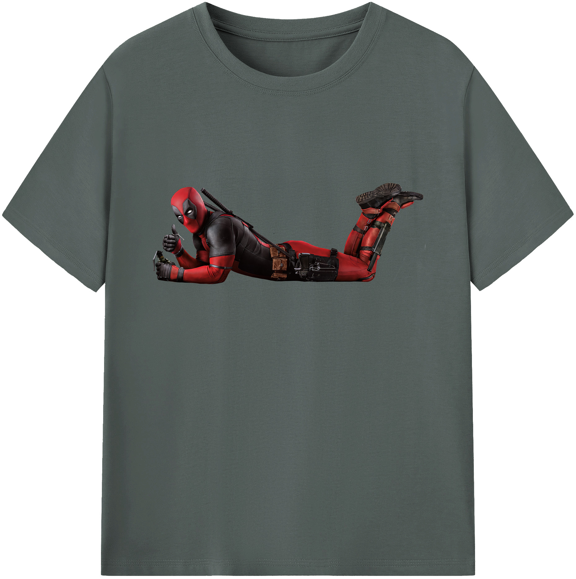 （画像用） Deadpool デッドプール 綿100％ メンズ半袖Tシャツ｜肌触りやわらか＆通気性